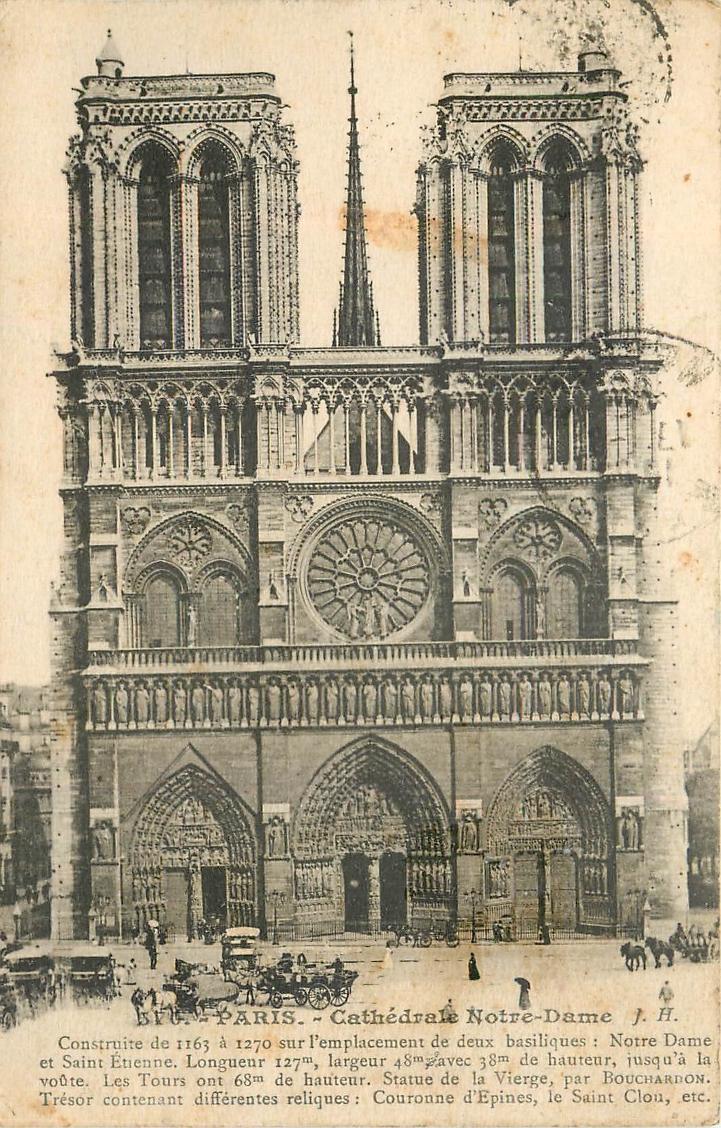 CPA PARIS Cathédrale Notre-Dame