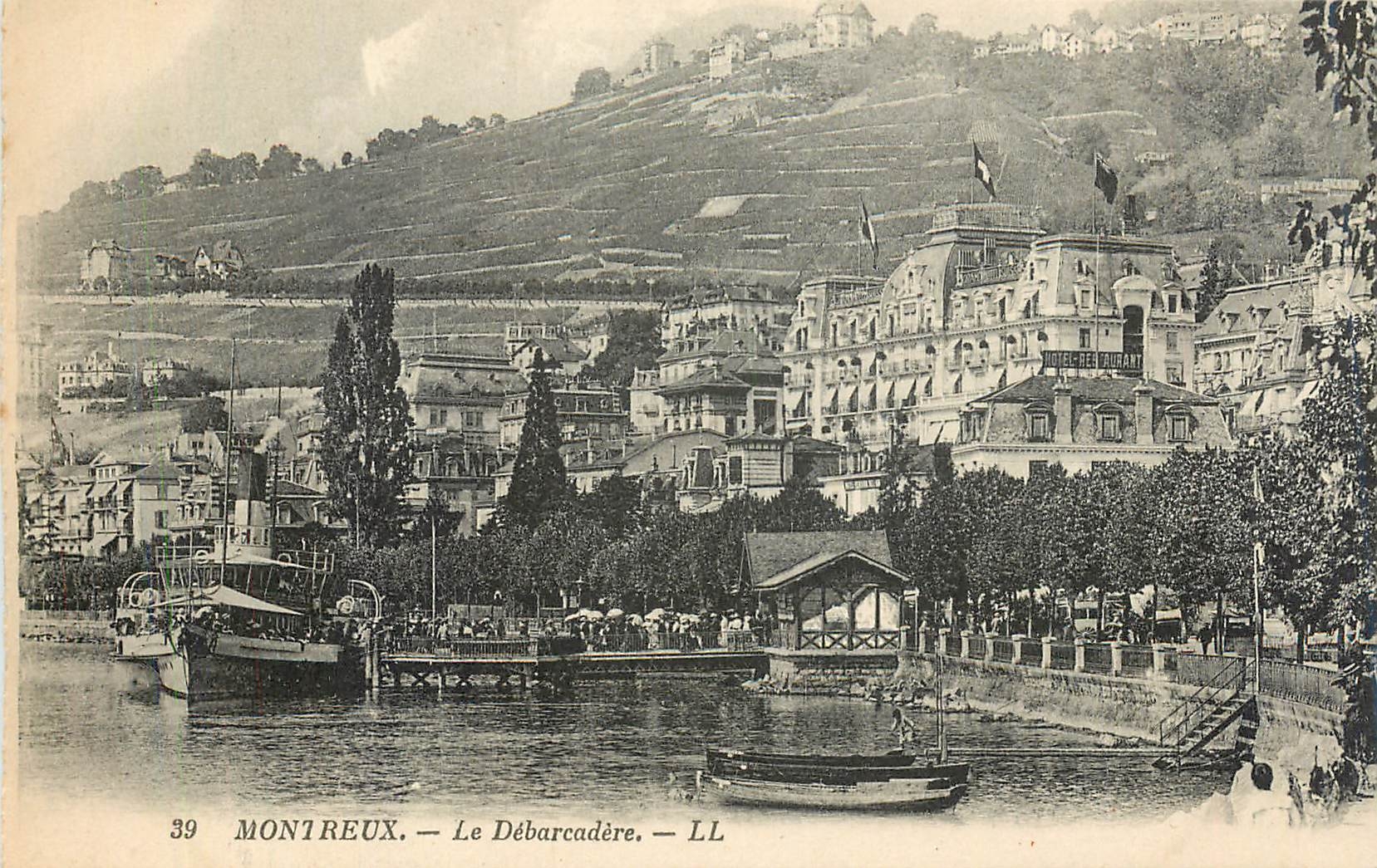 CPA MONTREUX-L  debarcadere