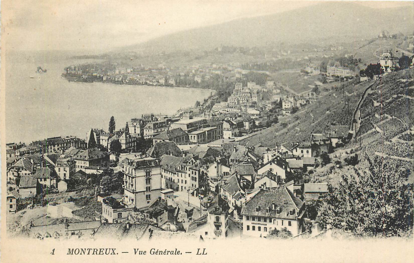 CPA MONTREUX-Vue generale