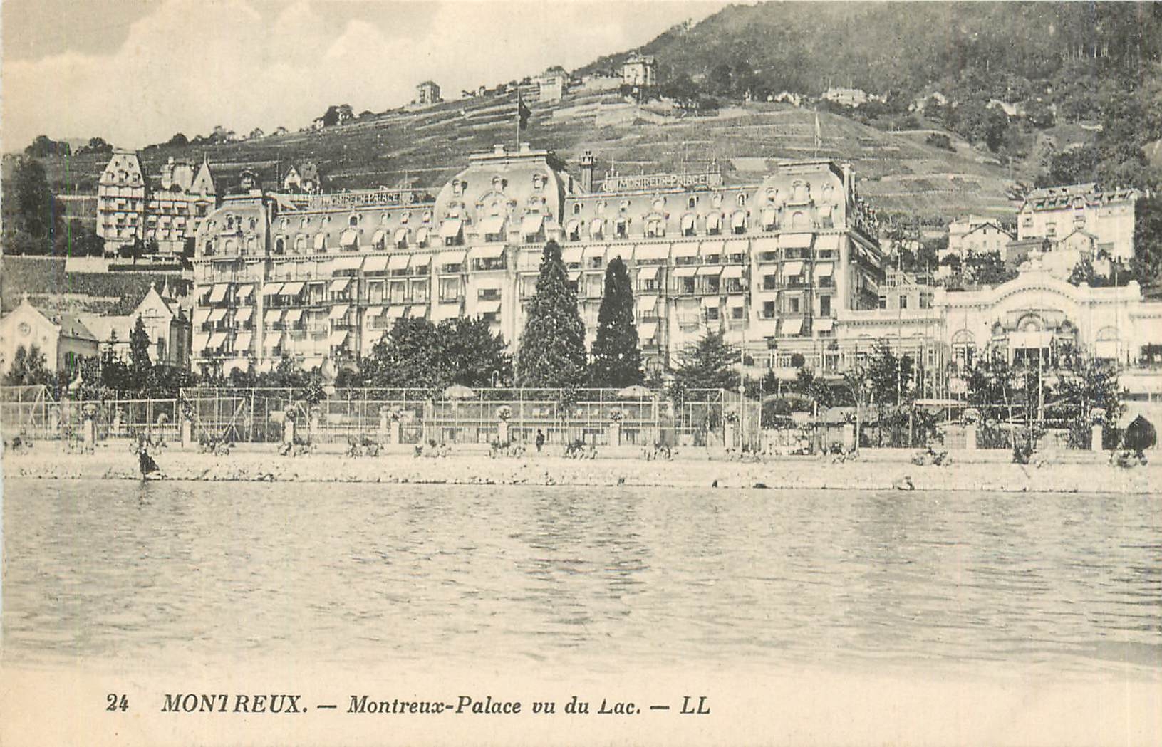 CPA MONTREUX-Palace vu du Lac