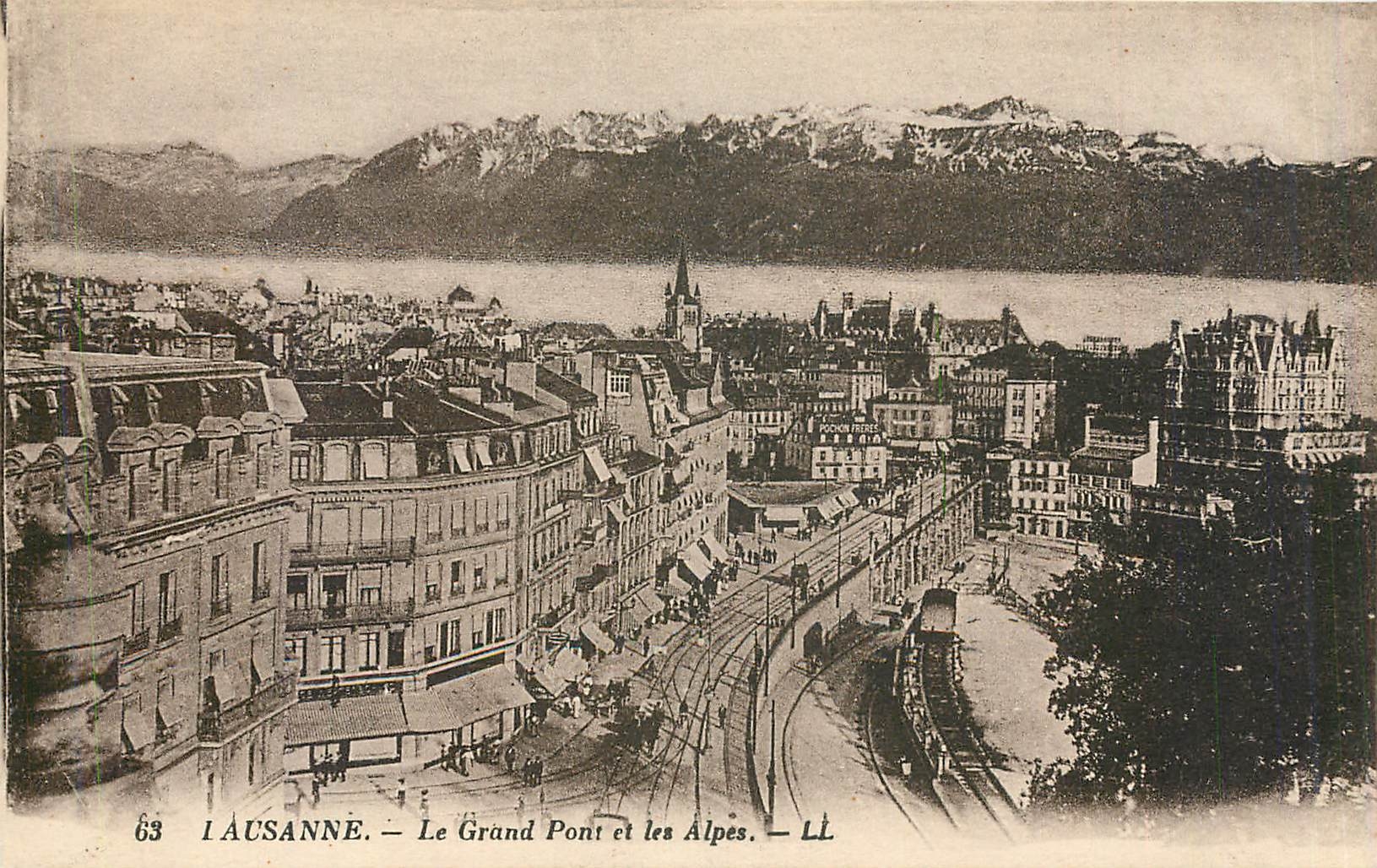 CPALAUSANNE- Le Grand Pont et les Alpes
