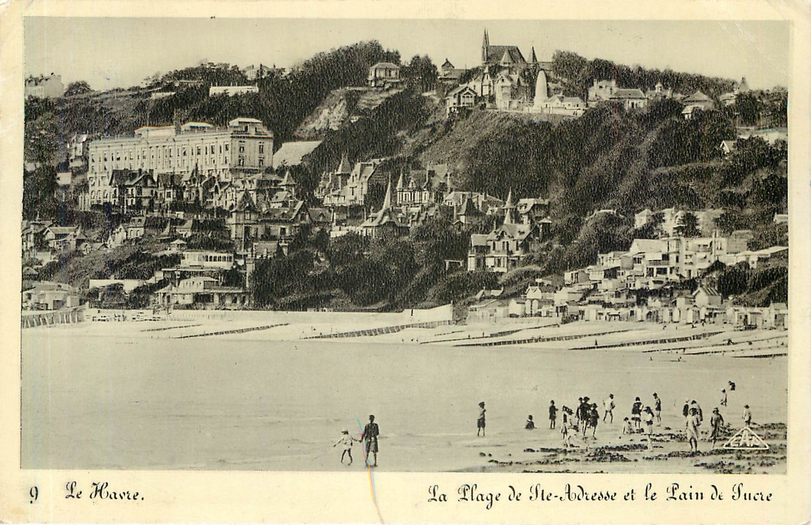 CPA La Plage de Saint Adresse et le Pain de Sucre