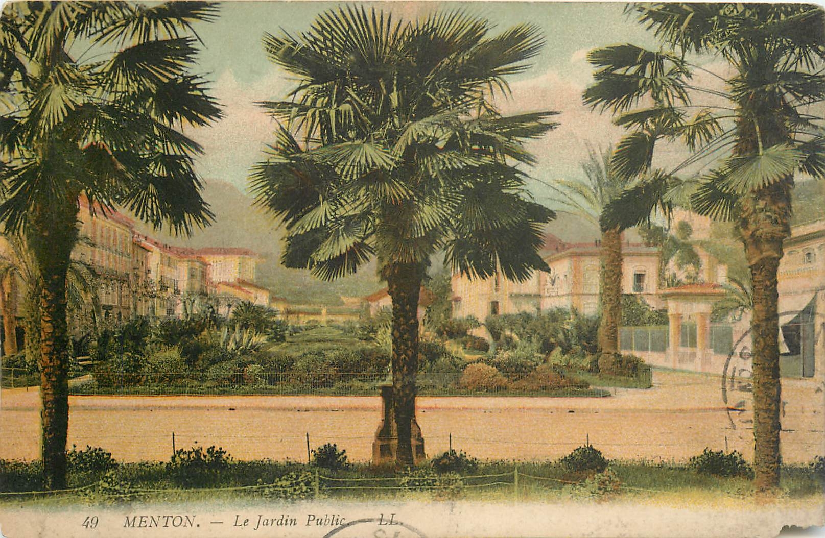 CPA MENTON-Le jardin Public-LL