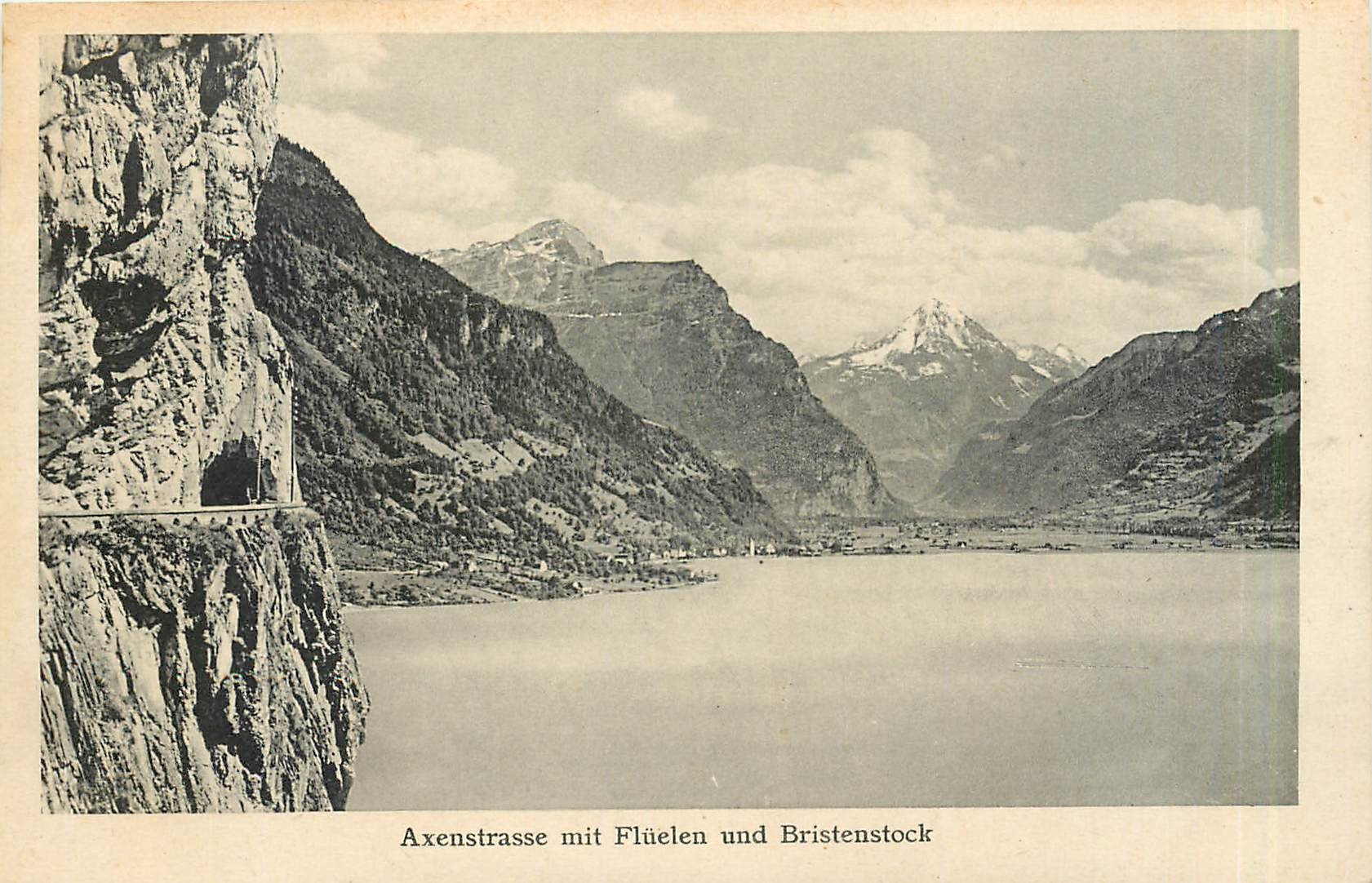 CPA Axenstrasse mit Fluelen und Bristenstock