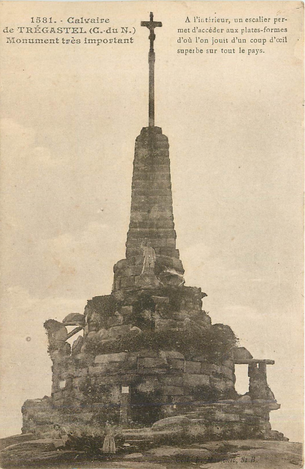 CPA Calvaire de TREGASTEL (C duN)Monument Ttres important