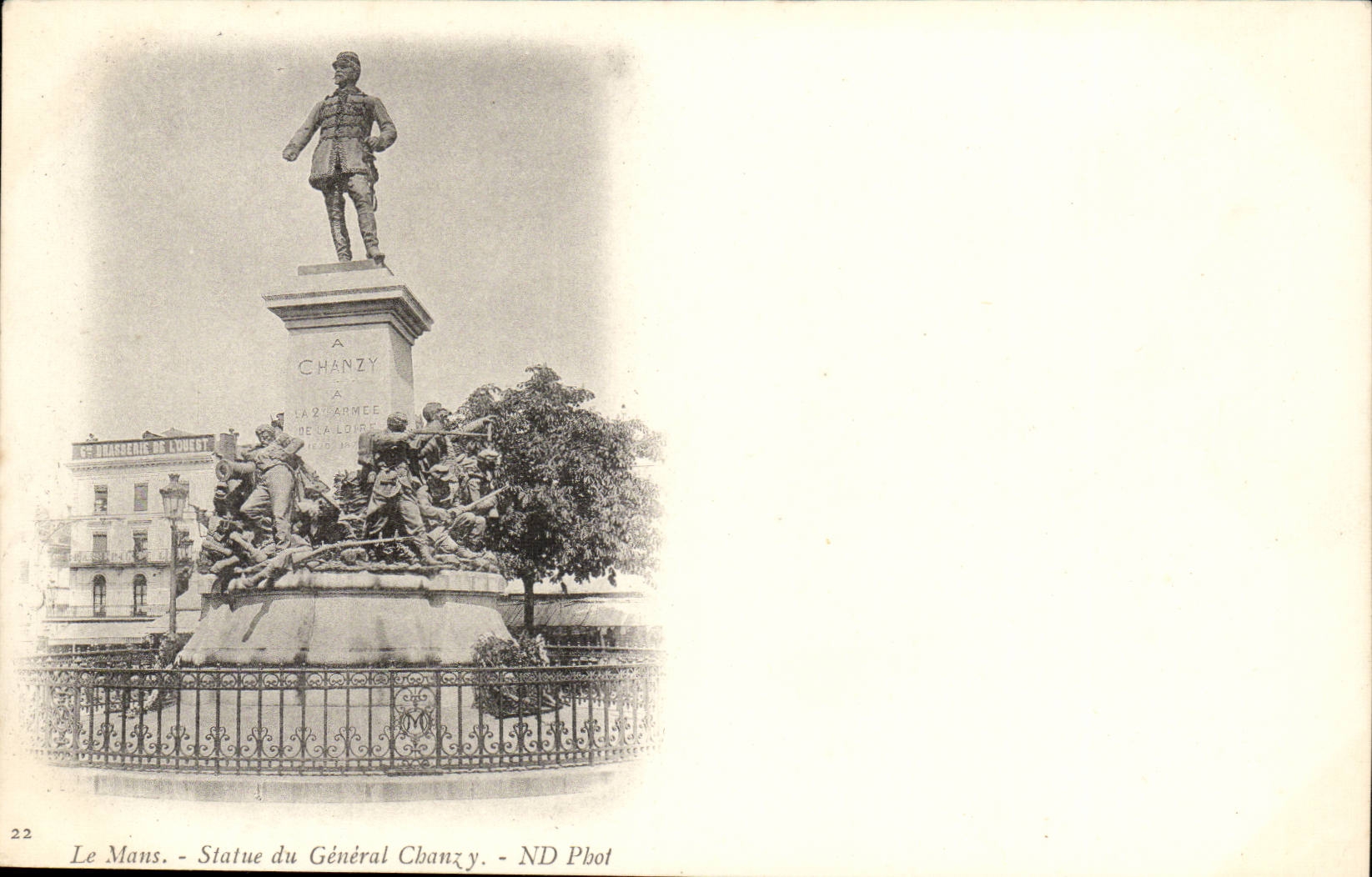 Mans - Statue of General Chanzy - CPA