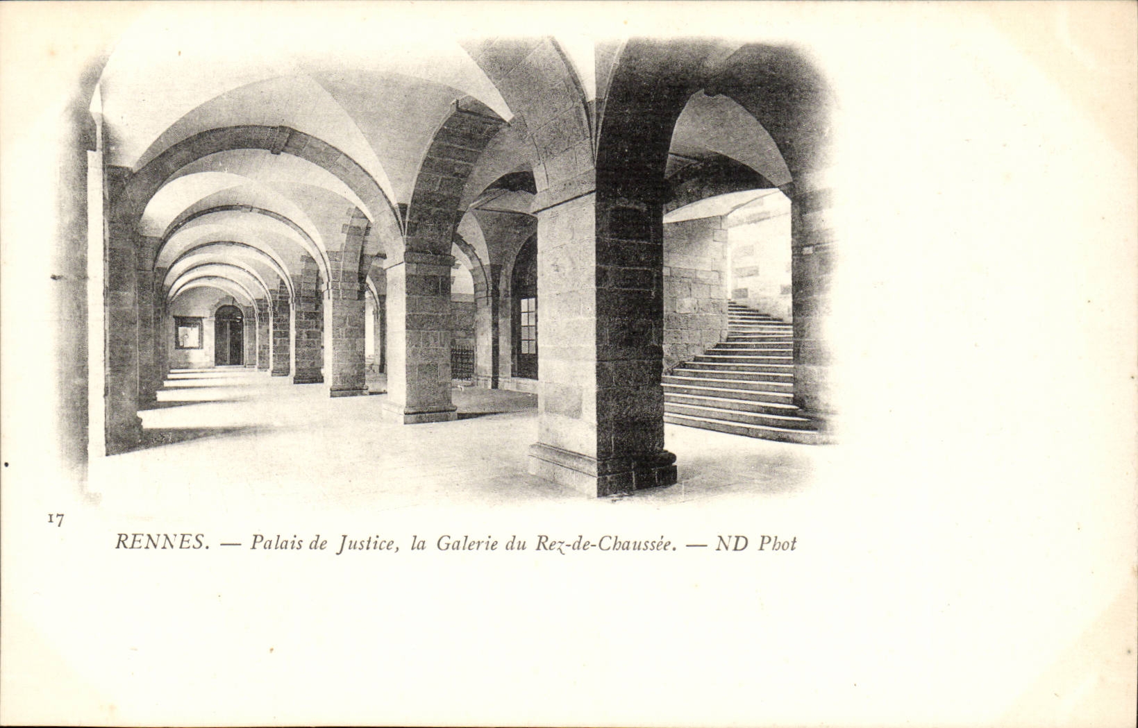 Rennes - Palais de Justice la Galerie du rez- de- Chaussee - CPA 