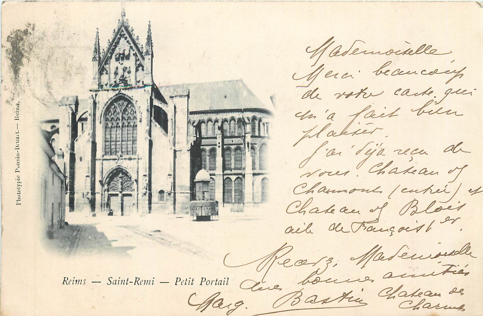 CPA Reims Saint Remi Petit Portail Carte 1900