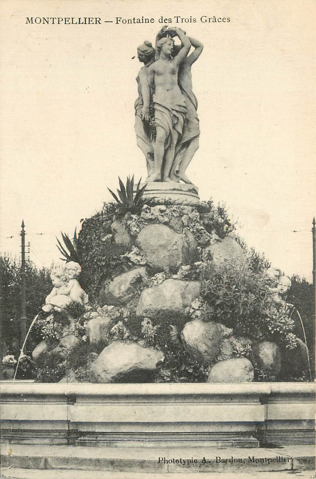 CPA Montpellier Fontaine des Trois Graces 