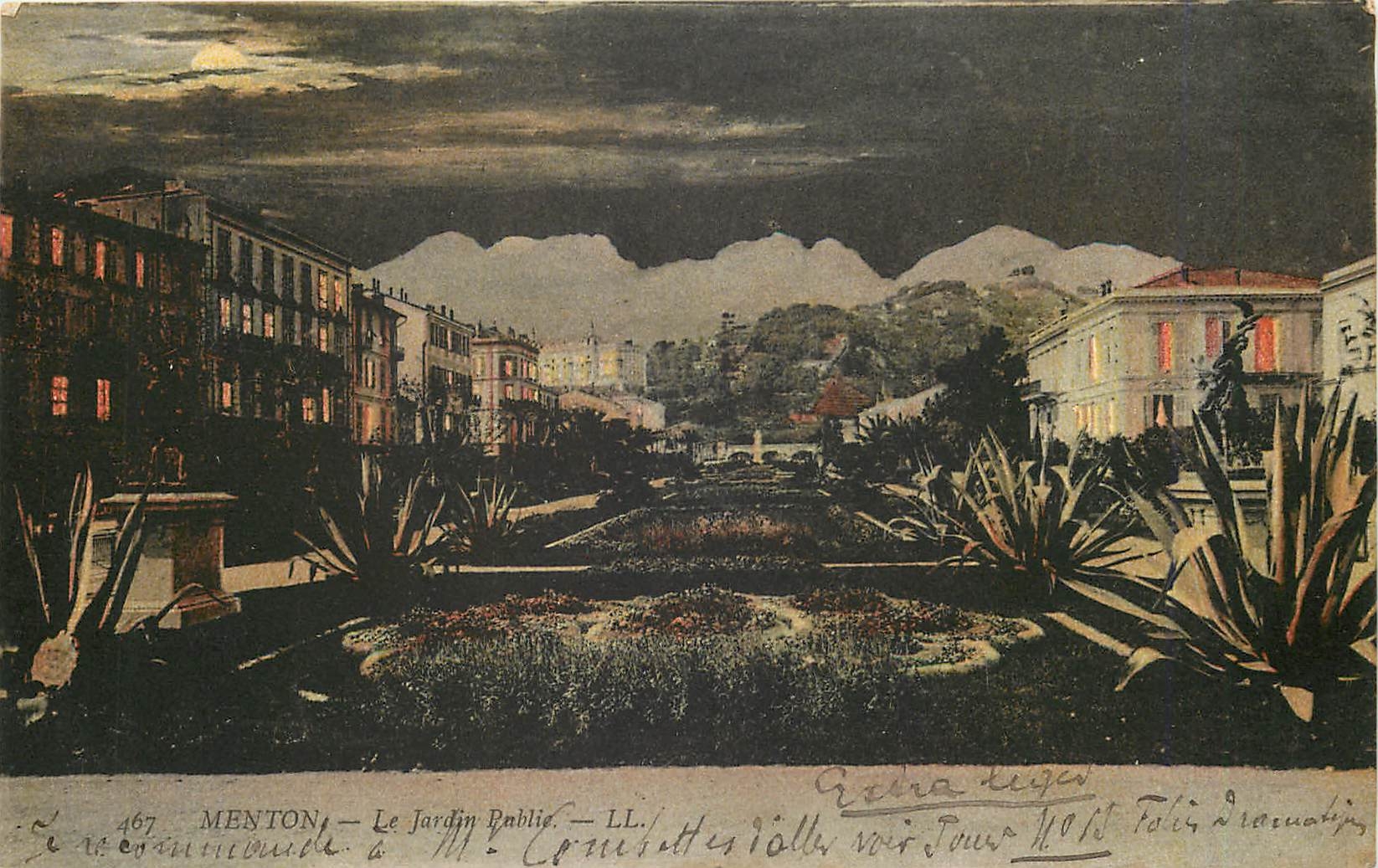 CPA Menton Le Jardin Public 