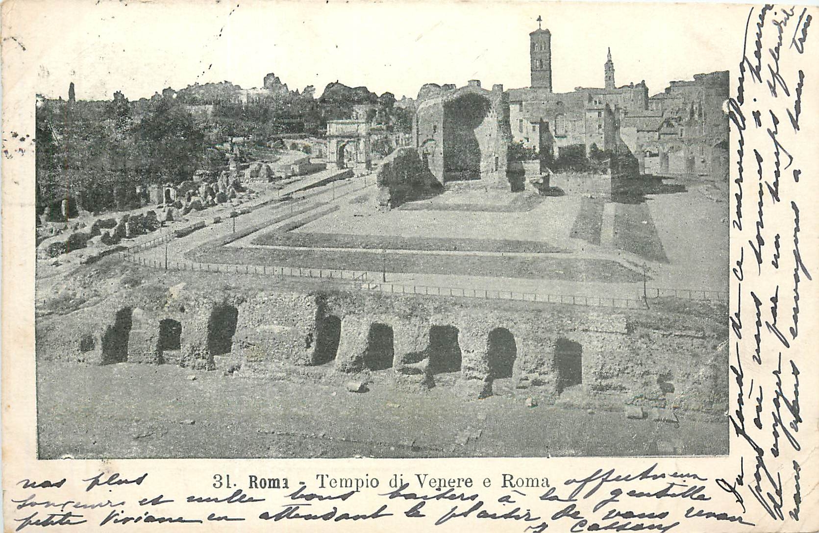 CPA Roma Tempio di Venere e Roma 