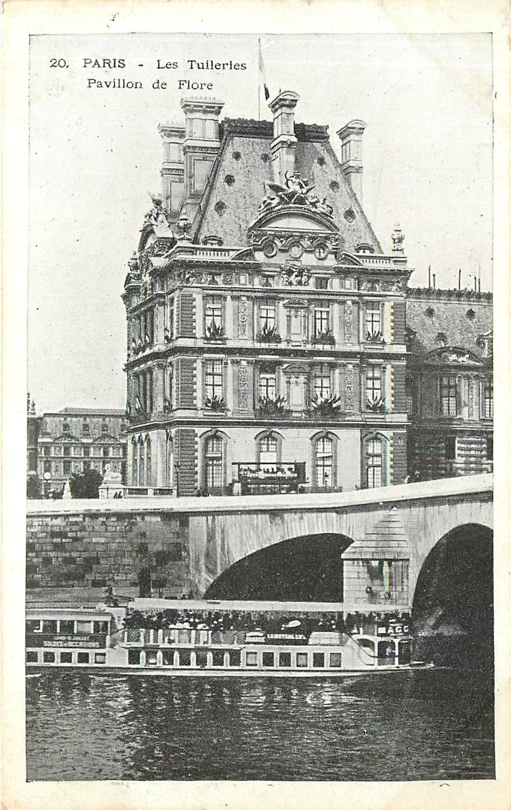 CPA Paris Les Tulleries Pavillon de Flore