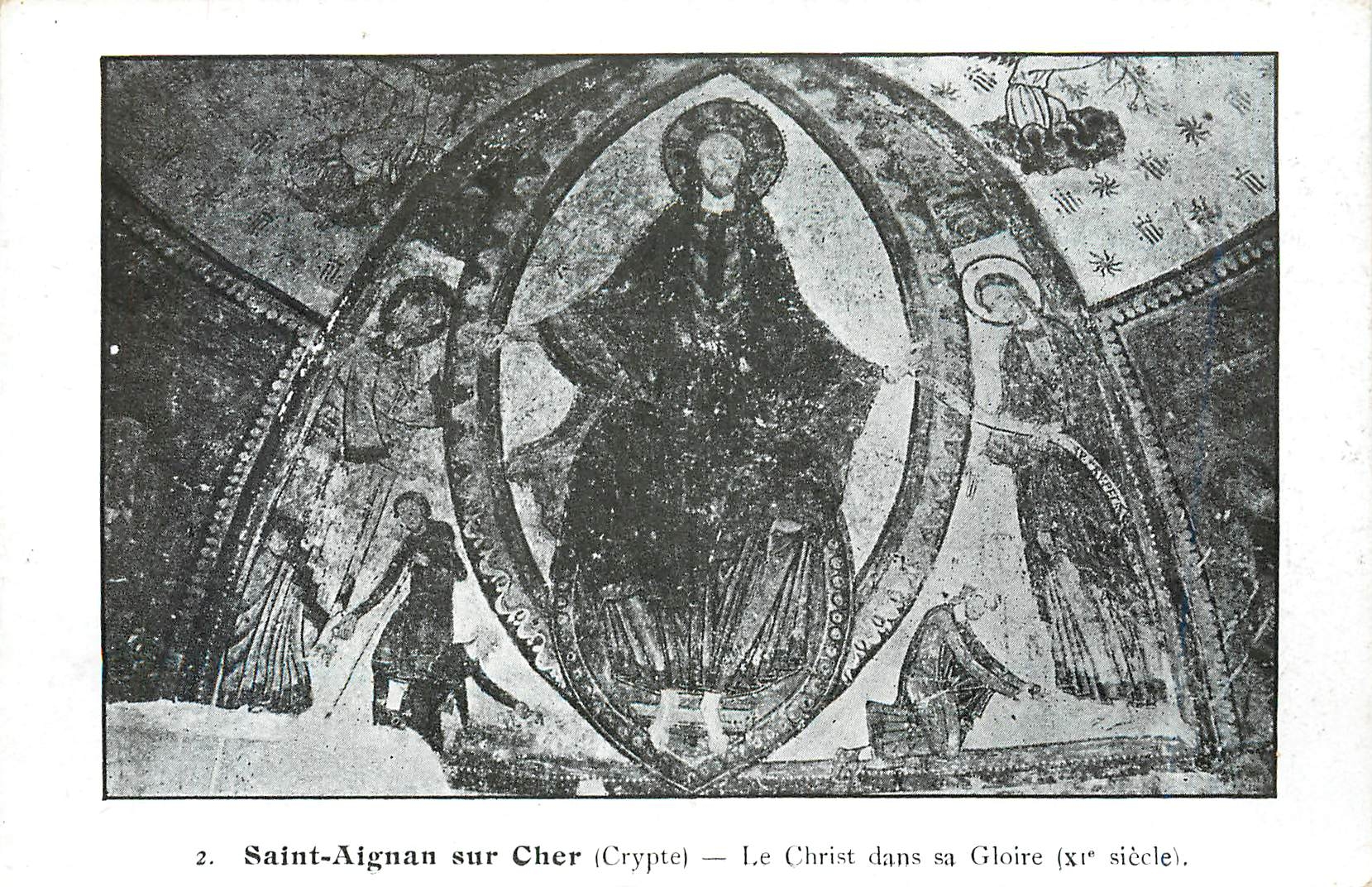 CPA Saint Aignan sur Cher Crypte Le Christ dans sa Gloire