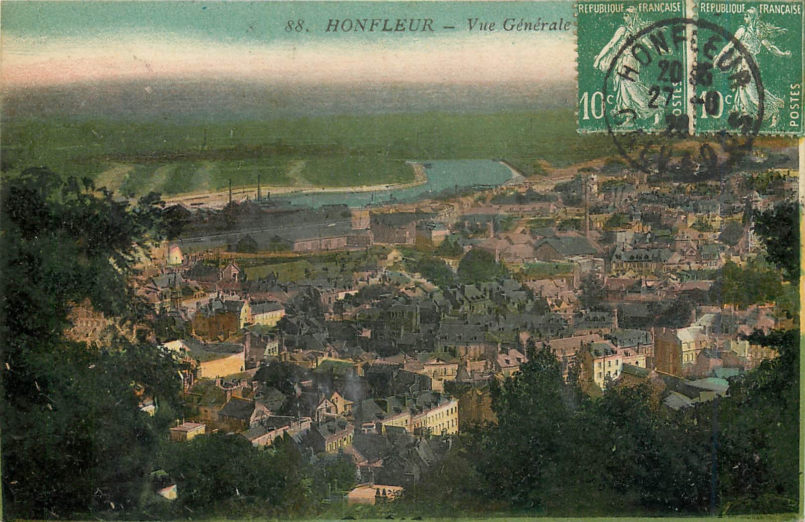 CPA Honfleur Vue Generale 