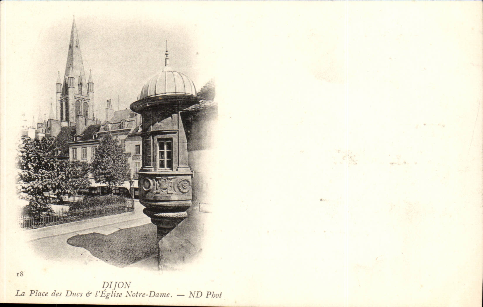 Dijon - the Place of the Dukes and the Notre Dame Church - CPA