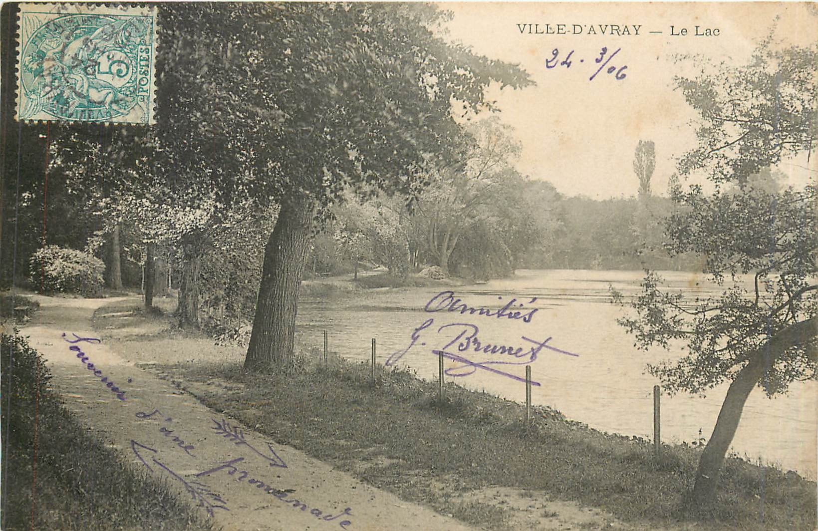 CPA VILLE D'AVRAY-Le Lac