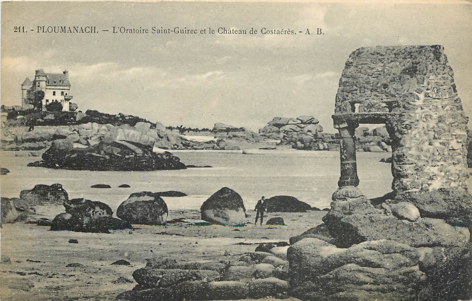 CPA PLOUMANAC'H-Les Rochers