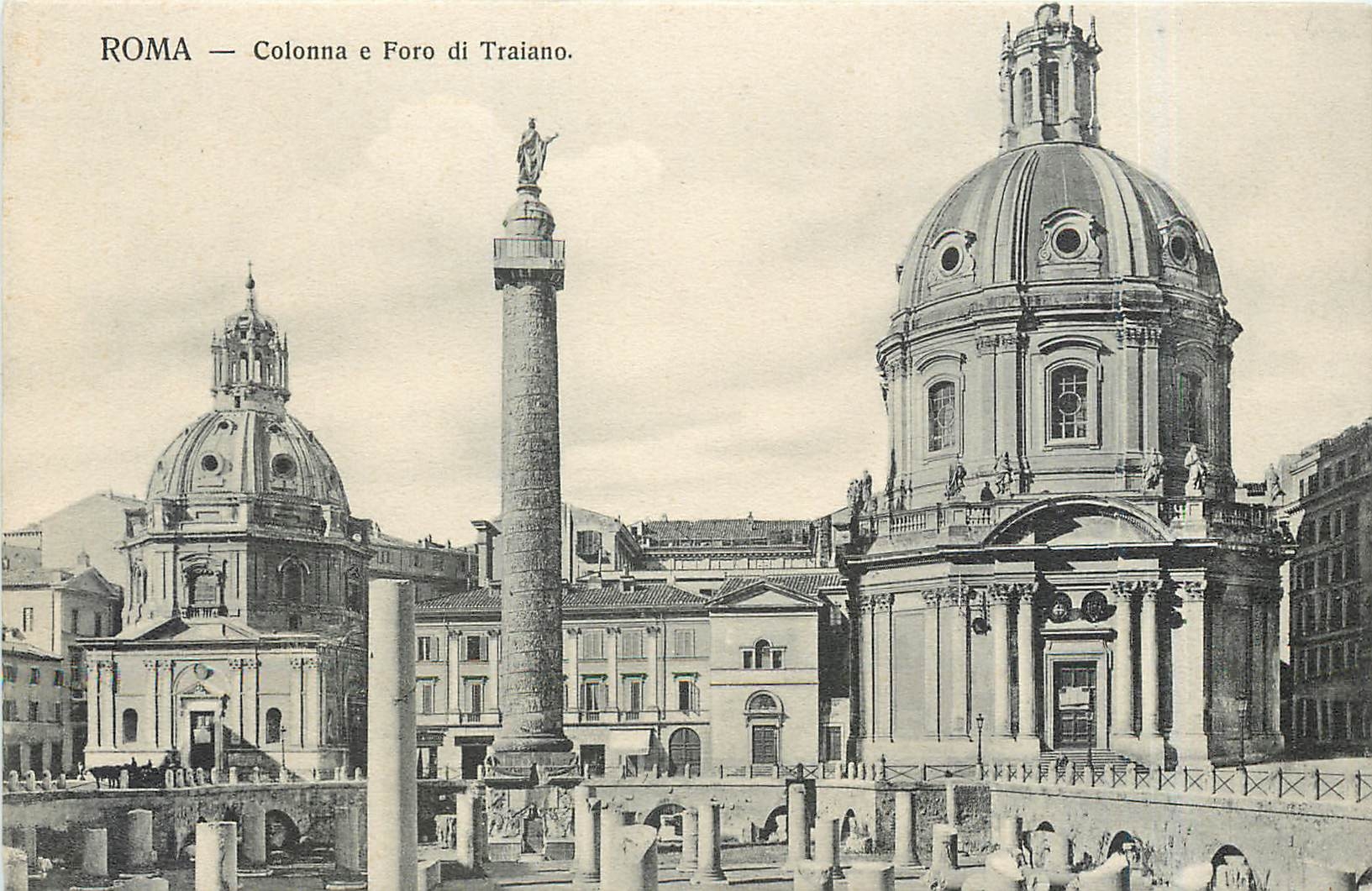 CPA ROMA-Colonna e Foro di traiano