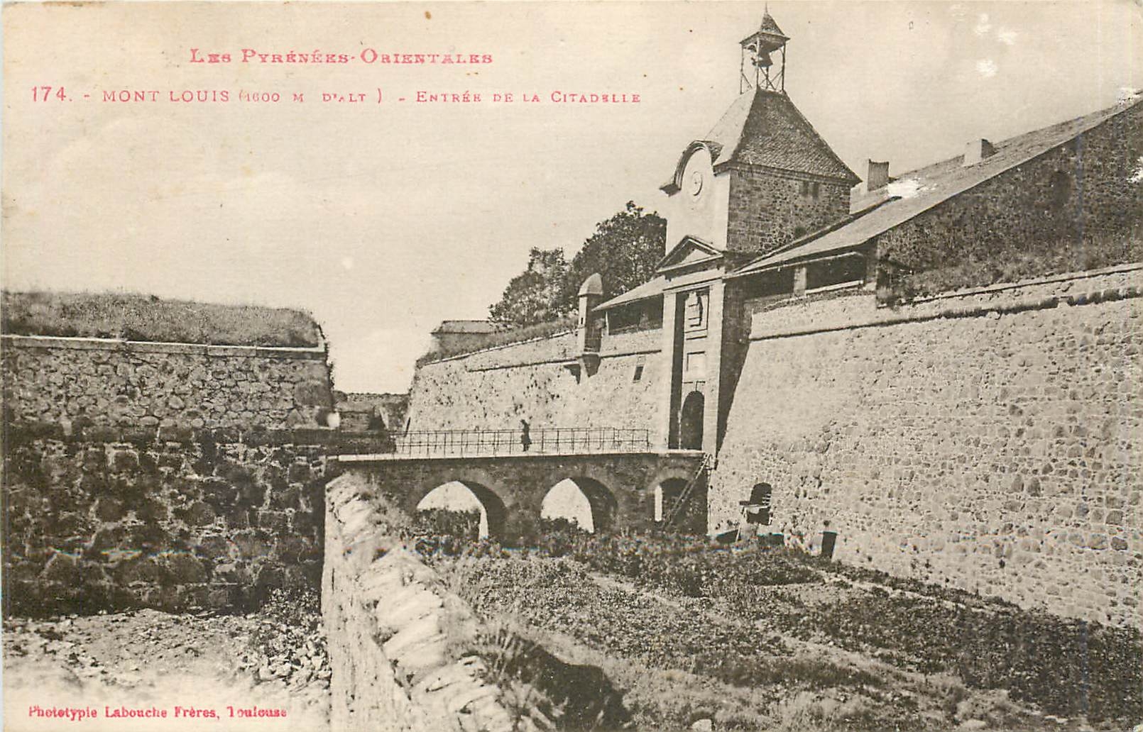 CPA MONT LOUIS ENTRÉE DE L CITADELLE