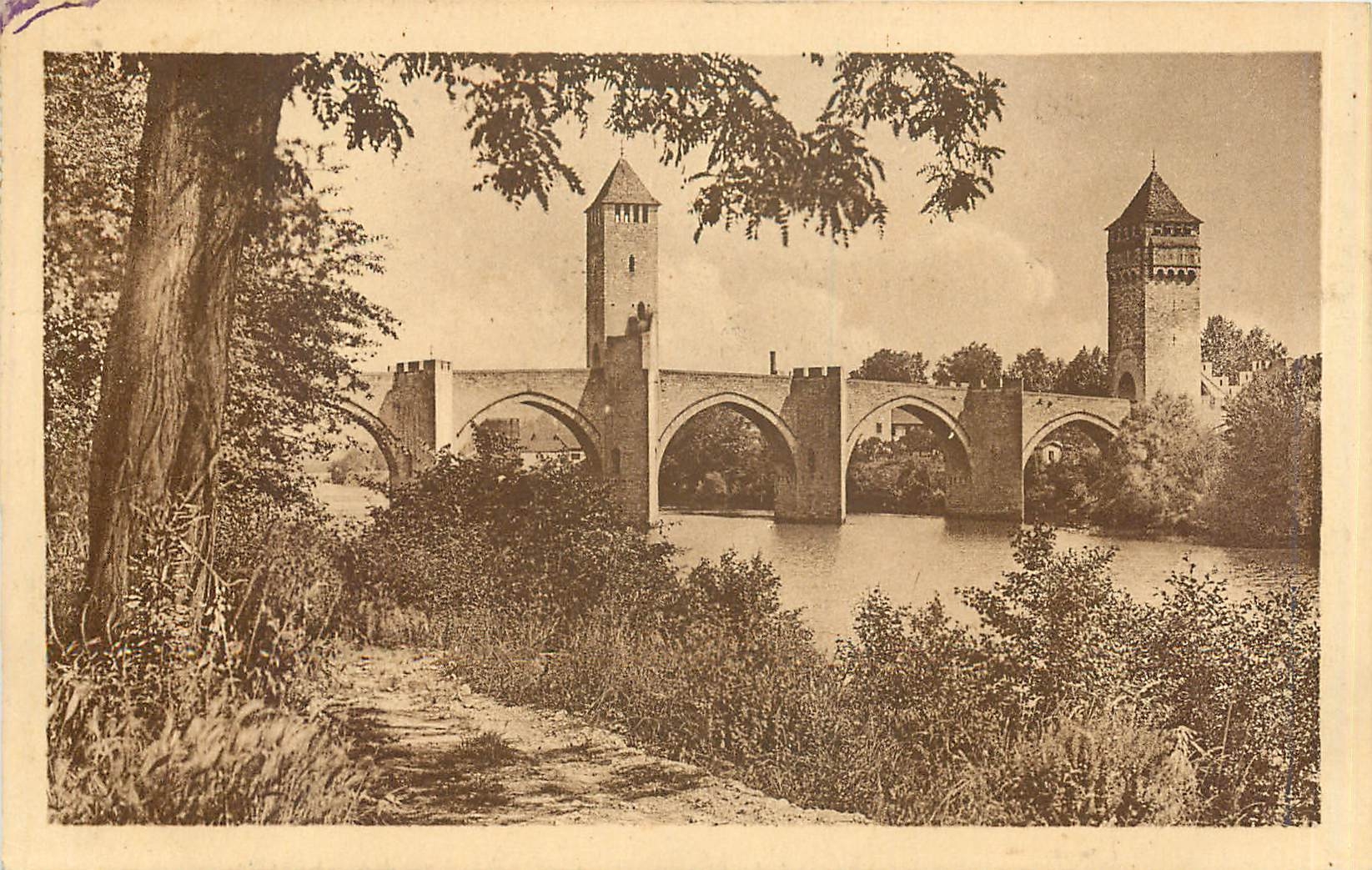 CPA CAHORsS -Le pont Vatentre et Bords du Lot