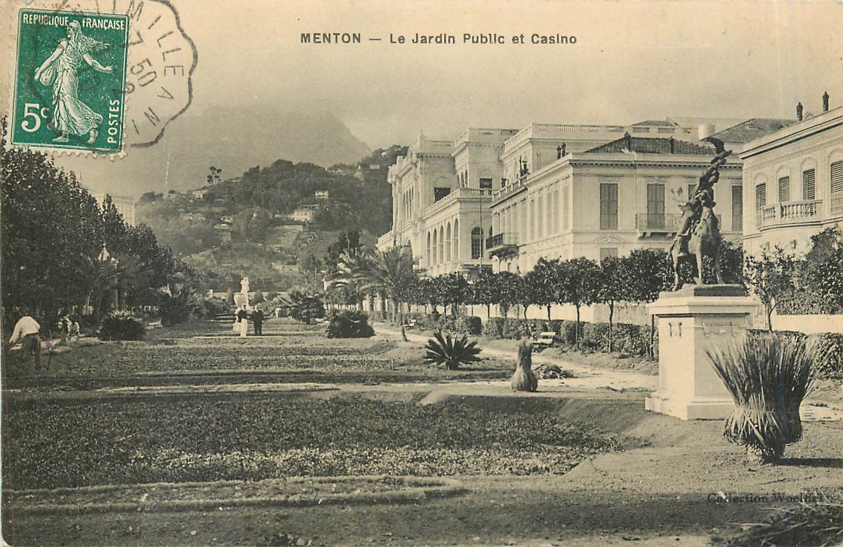 CPA MENTON-Le Jardin Public et Casino