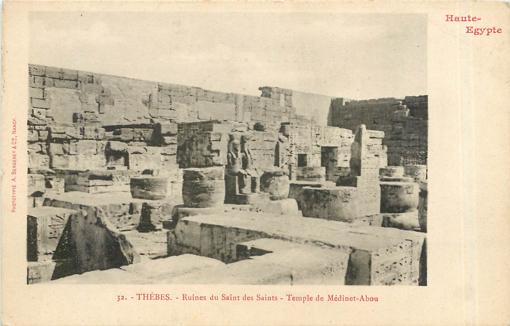 CPA THEBES-Ruines du Saint des Saints-Temple de Medinet-Abou