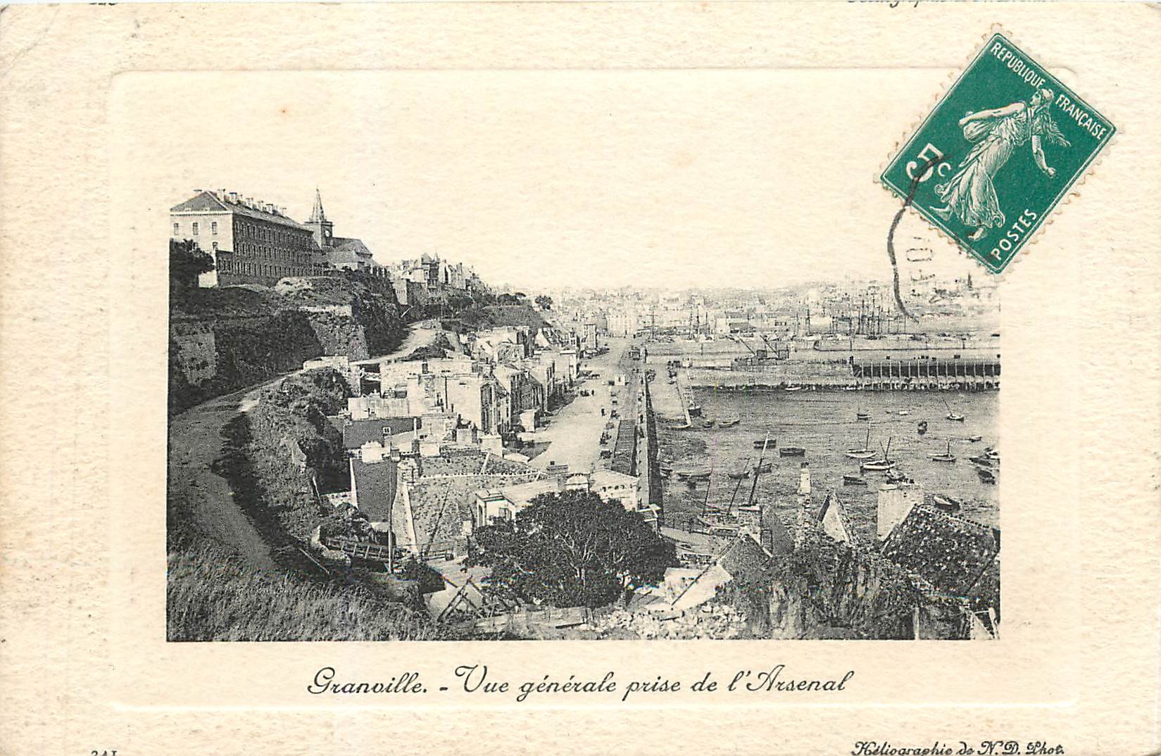 CPA GRANVILLE-Vue generale prise de l'Arsenal