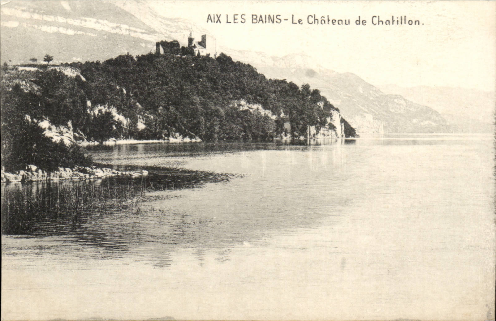 Aix les Bains - the Castle of Chatillon - CPA