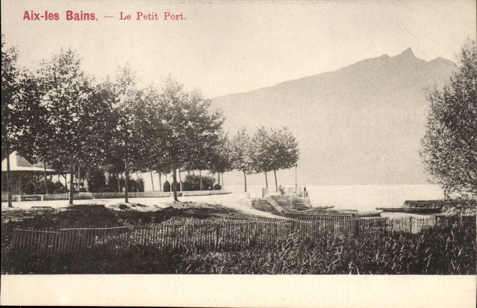 Aix les Bains - the Small Port - CPA