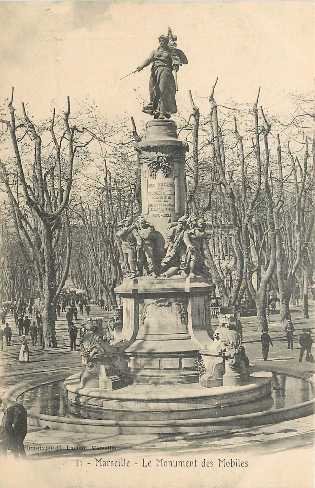 CPA Marseille - Le Monument des Mobiles