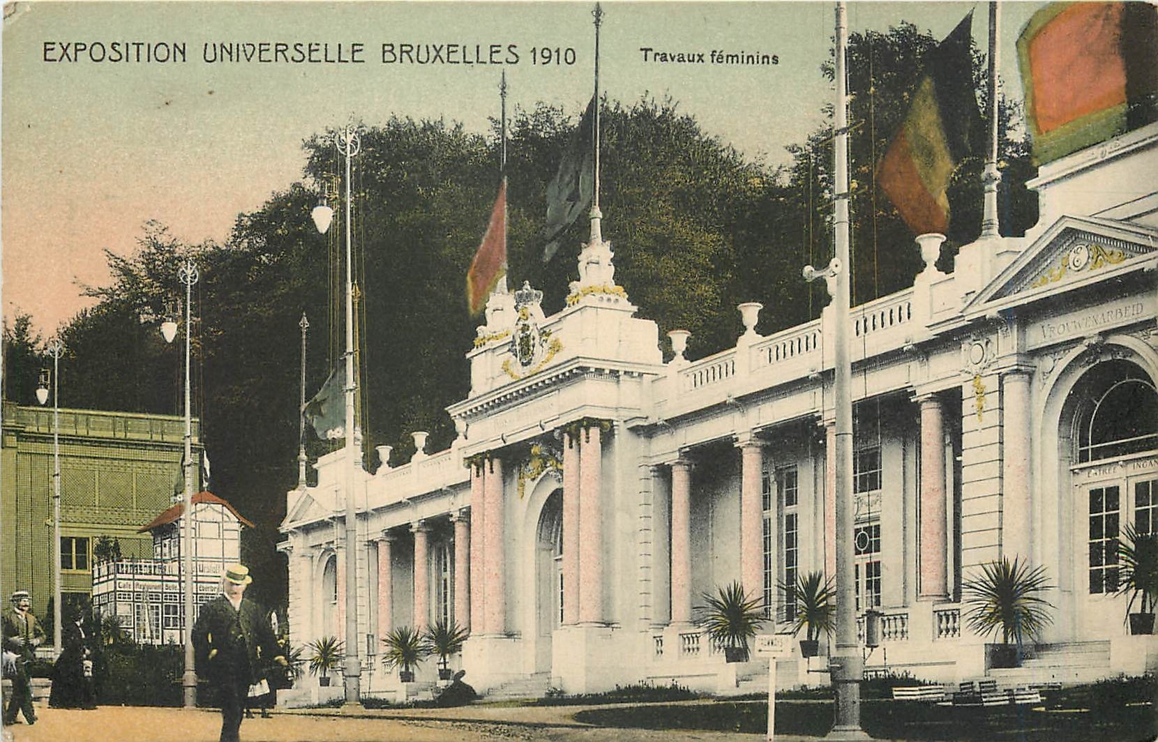 CPA EXPOSITION UNIVERSELLE BRUXELLES 1910 Travaux féminins