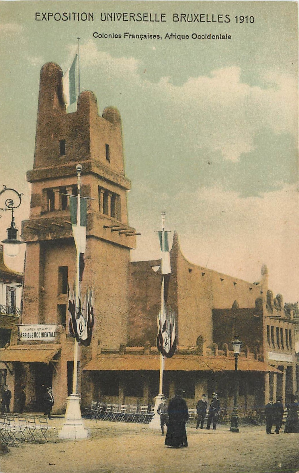 CPA EXPOSITION UNIVERSELLE BRUXELLES 1910 Colonnies Françaises  Afrique Occidentale