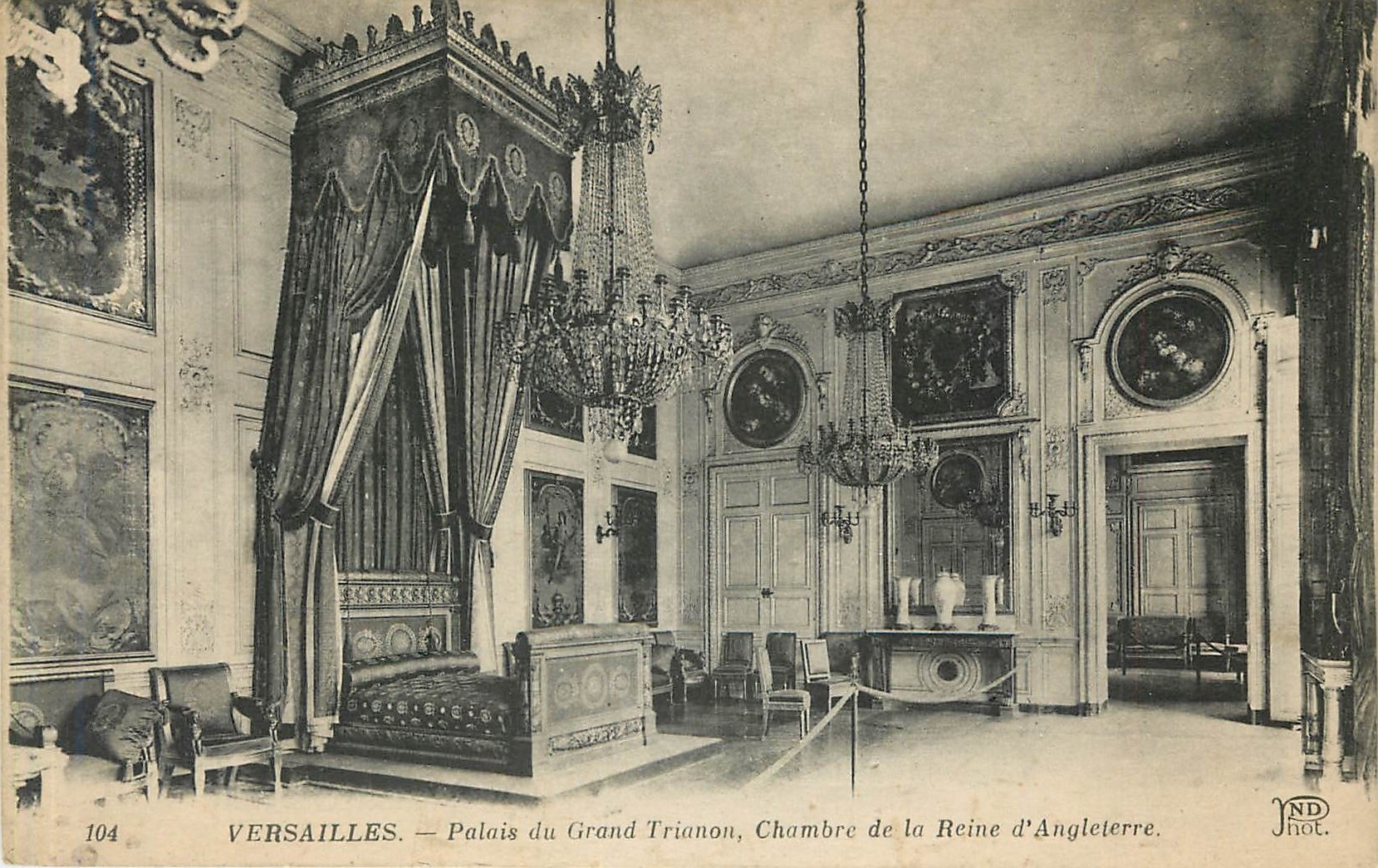 CPA VERSAILLES - Palais du Grands Trianon  Chambre de la Reine d'Angleterre