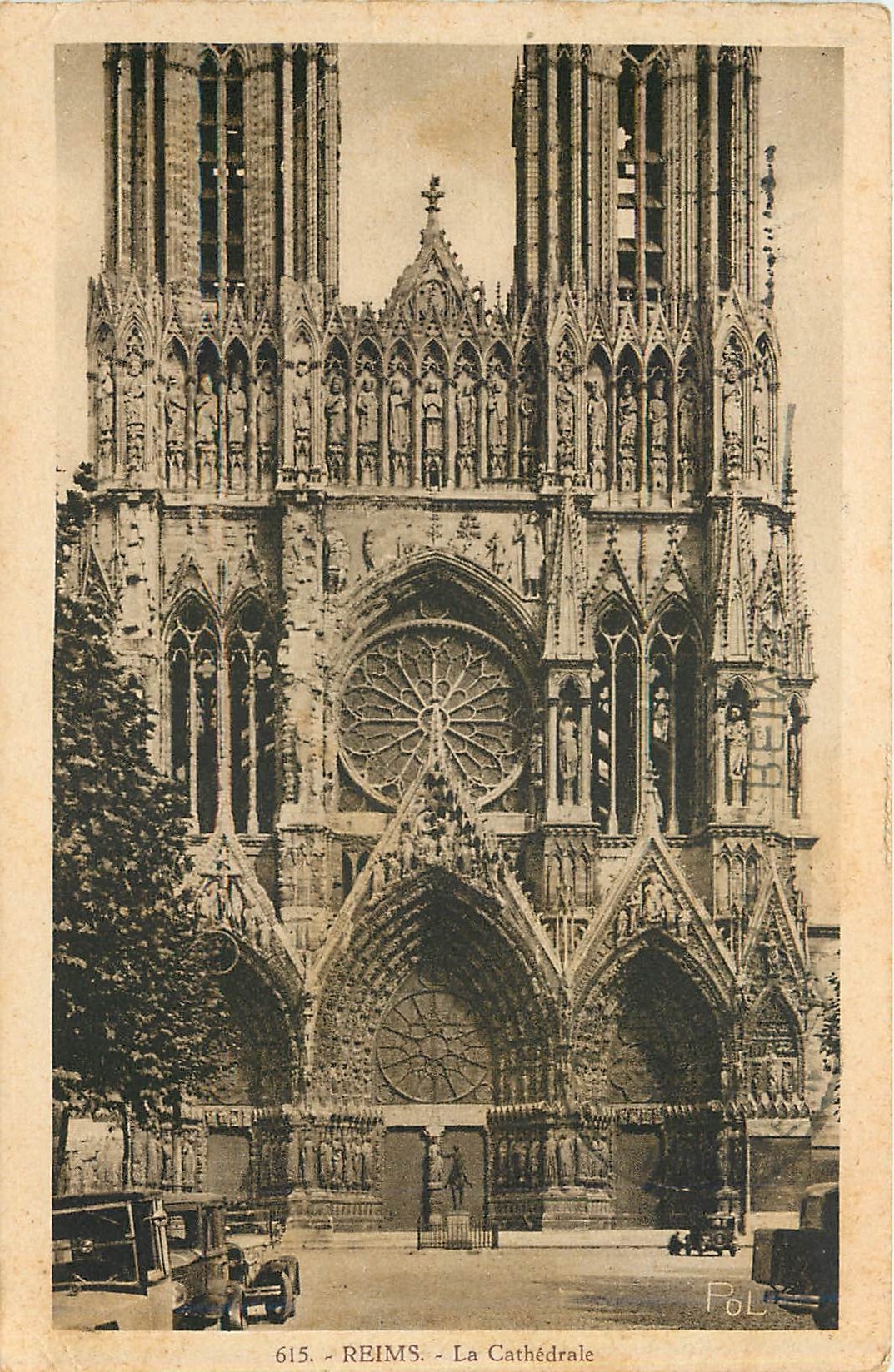 CPA Reims la Cathedrale 