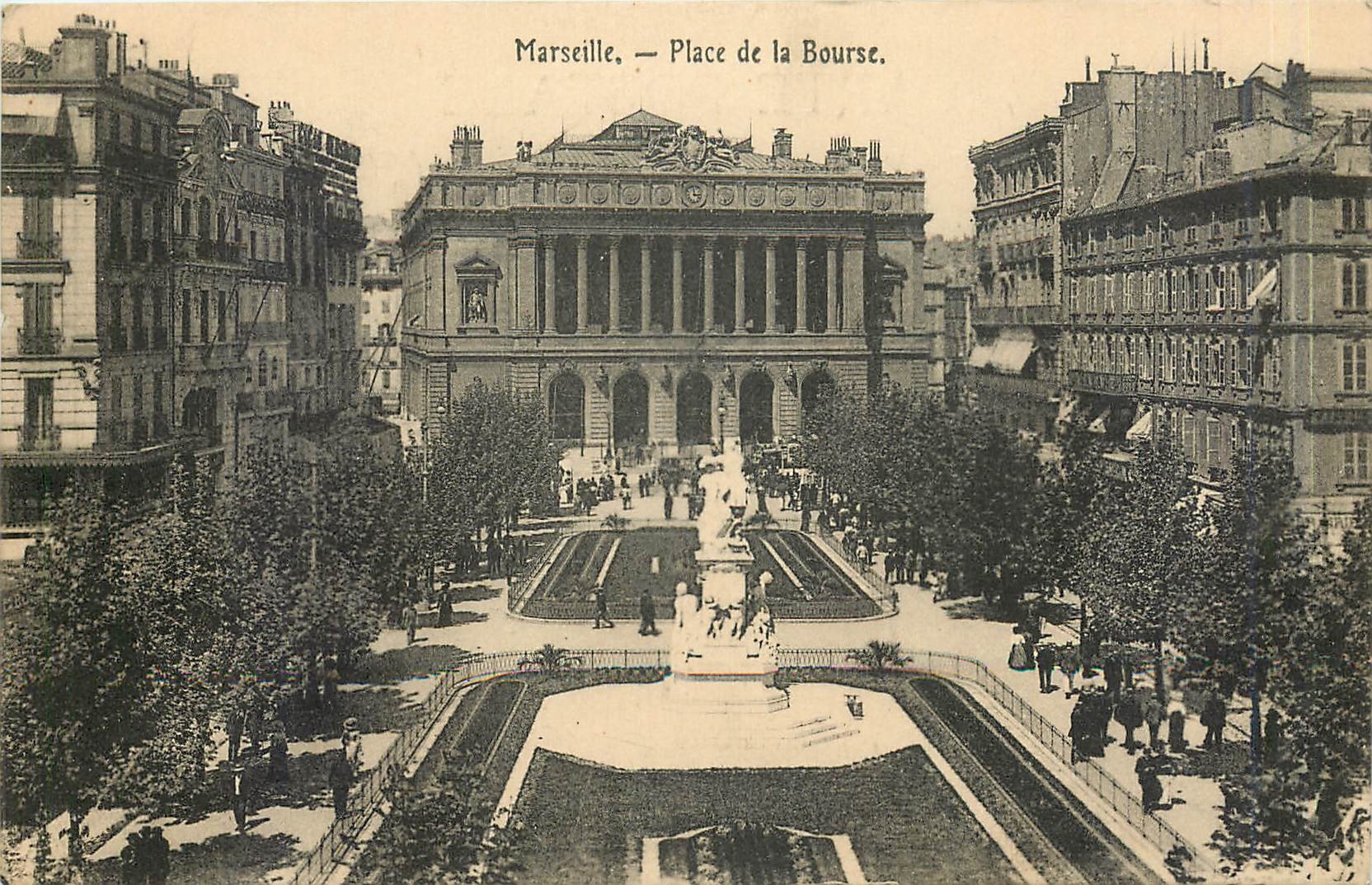 CPA Marseille Place de la Bourse 