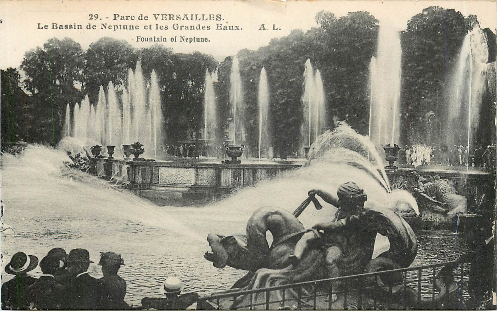 CPA Parc de Versailles le Bassin de Neptune et les Grandes Eaux