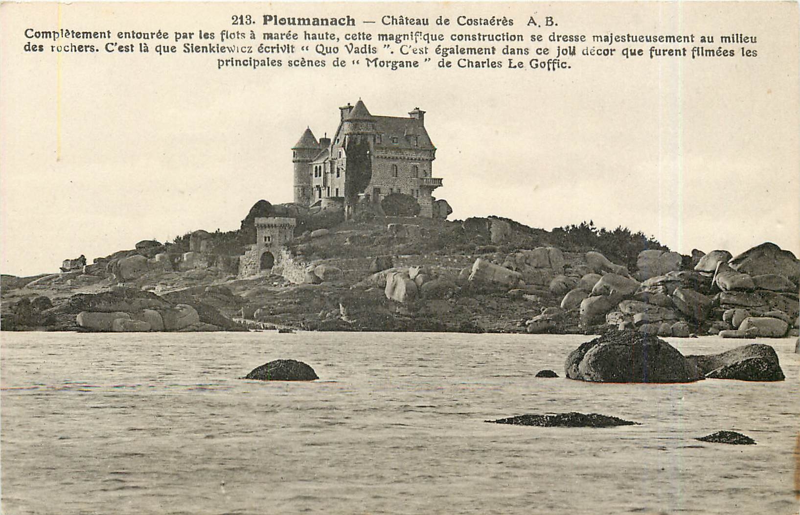 CPA Ploumanach Chateau de Costares 
