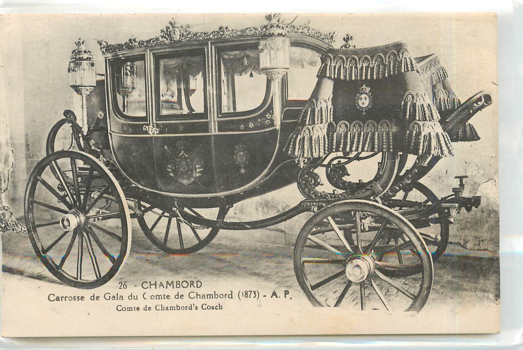 CPA Chambord Carrosse de Gala du Comte de Chambord 1873 Comte de Chambord's Coach