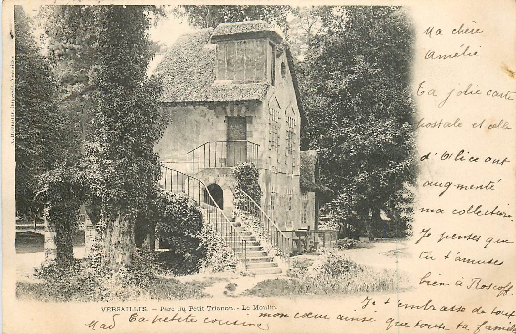 CPA Versailles Parc du petit trianon le moulin Carte 1900