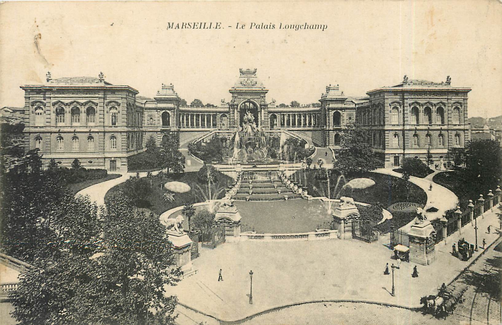 CPA Marseille le palais Longchamp 
