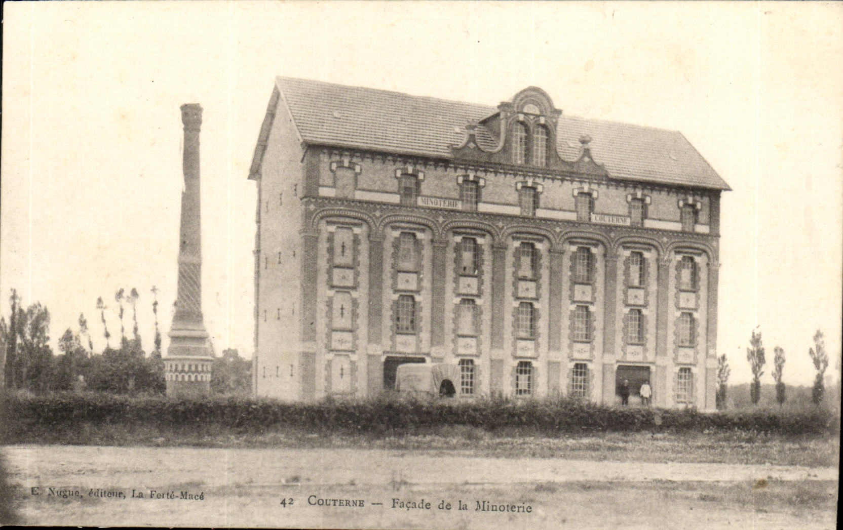 Couterne CPA Frontage of the flour mill