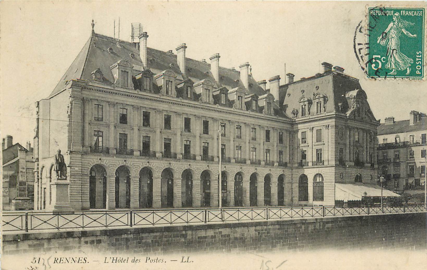 CPA Rennes L'Hotel des Postes 