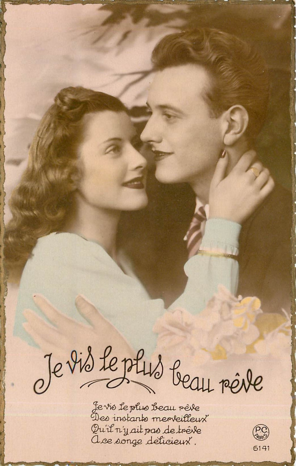 CPA Je vis le plus beau reve Femme