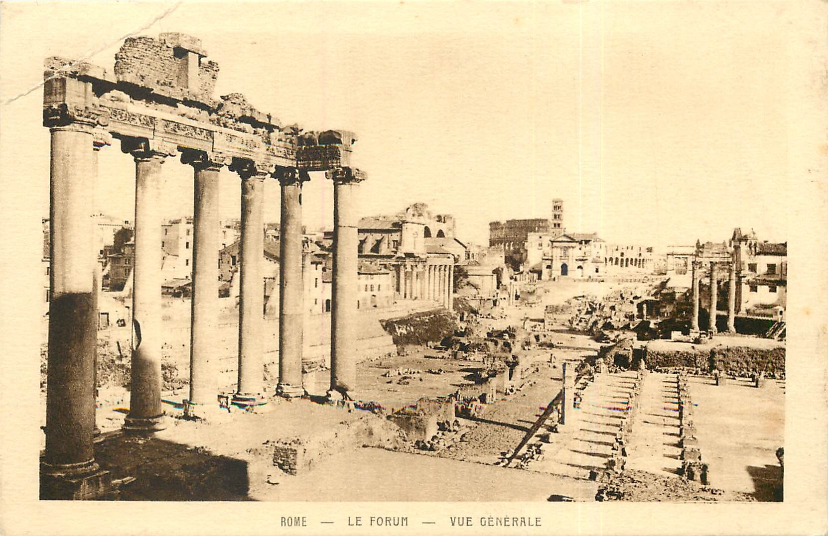 CPA Rome Le Forum Vue Generale 