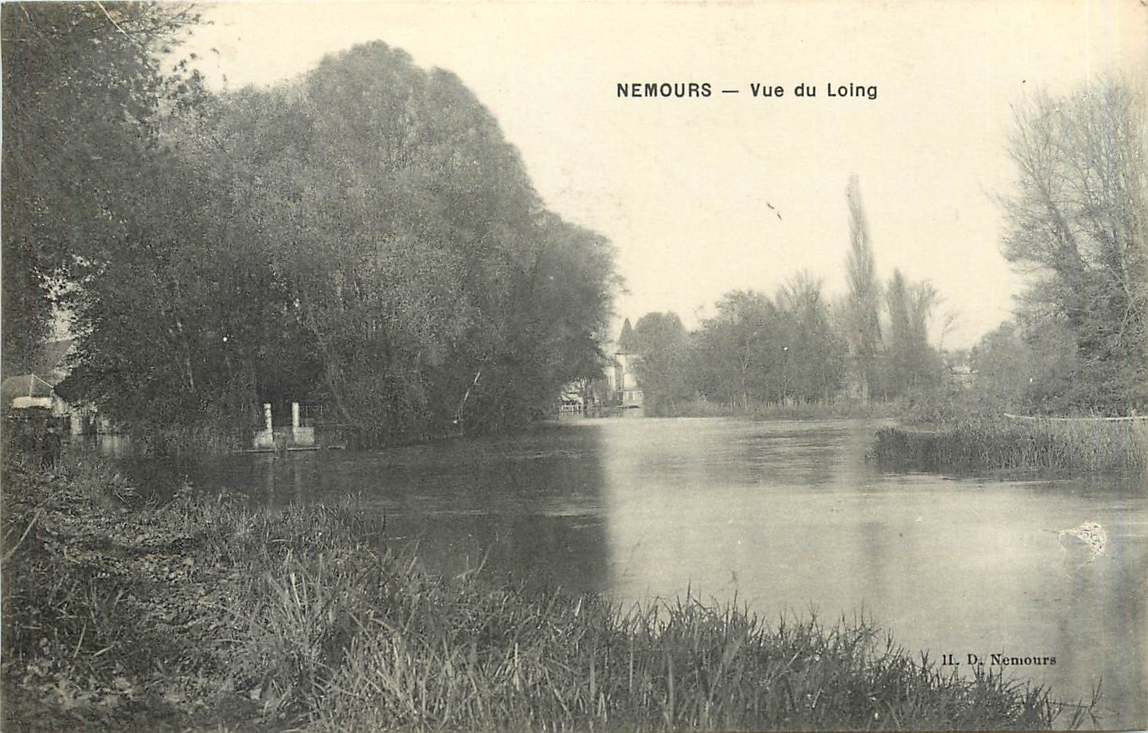 CPA Nemours Vue du Loing 