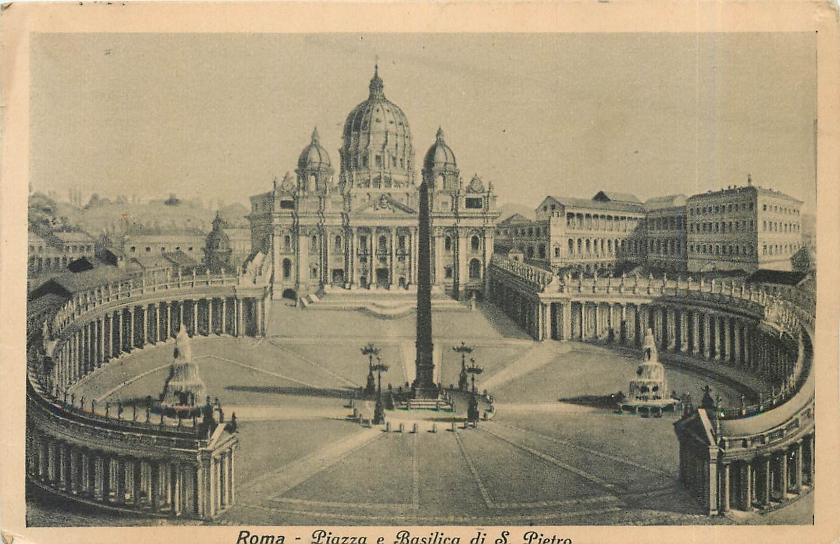 CPA Roma Piazza e Basilica di S Pietro
