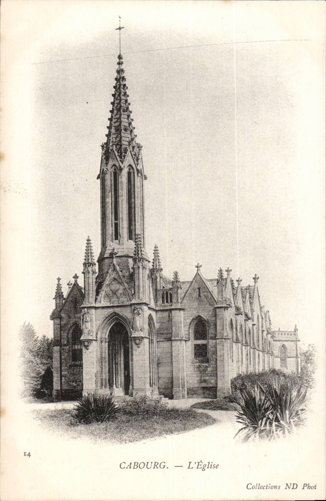 Cabourg CPA L'eglise