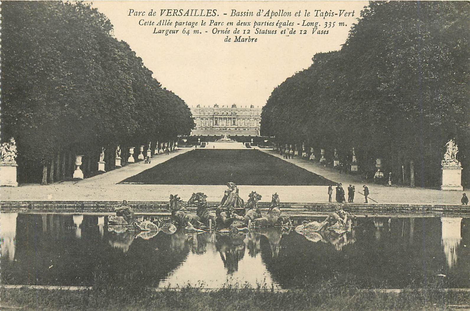 CPA Parc de Versailles Bassin d'Apollon et le Tapis Vert 