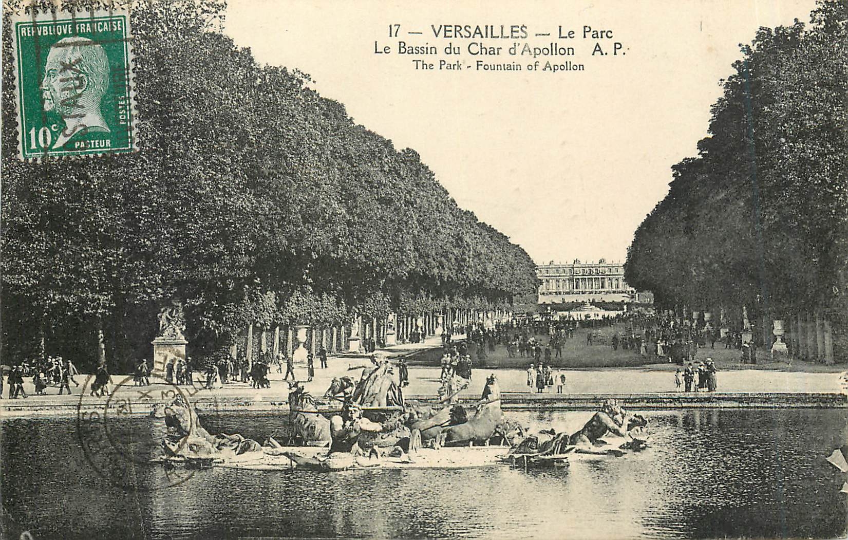 CPA Versailles Le Parc Le Bassin du Char d'Apollon 