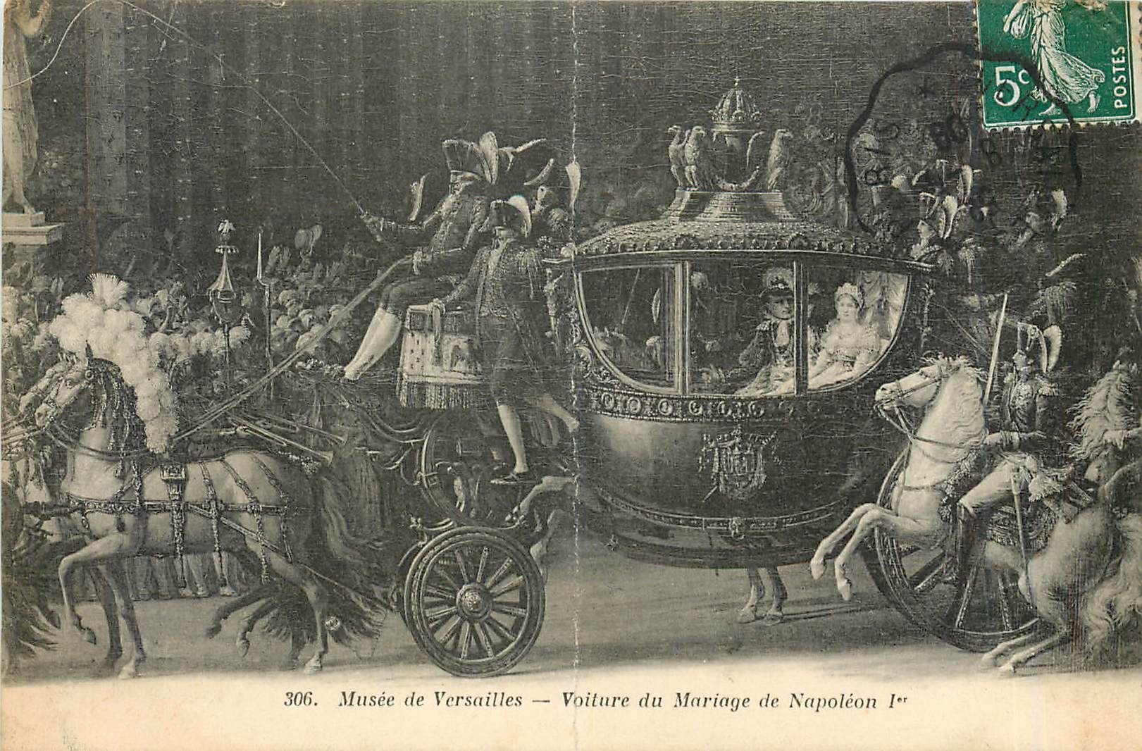 CPA Musee de Versailles Voiture du Mariage de Napoleon 1er